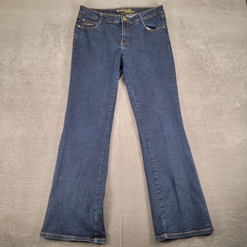 Southpole Medium Wash Bootcut Denim Jeans Classic Y2K Style Size 13